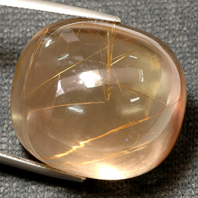 Quartz rutilé jaune naturelle transparent, 78,65 ct, transparent / translucide