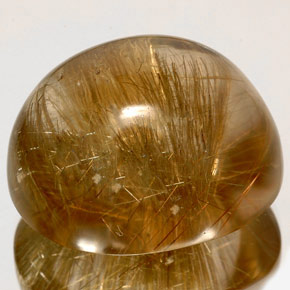 Quartz rutilé jaune naturelle transparent, 128,20 ct, transparent / translucide