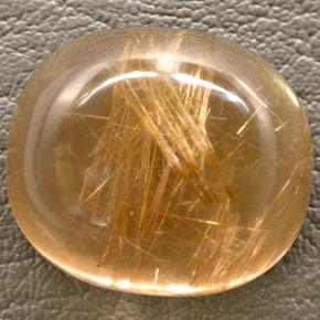 Quartz rutilé jaune naturelle transparent, 48,93 ct, transparent / translucide