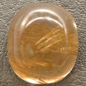Quartz rutilé jaune naturelle transparent, 48,93 ct, transparent / translucide