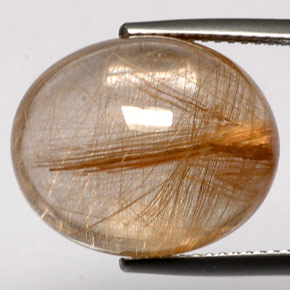 Quartz rutilé jaune naturelle transparent, 18,48 ct, transparent / translucide