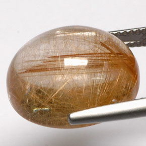 Quartz rutilé jaune naturelle transparent, 18,48 ct, transparent / translucide