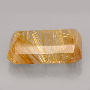 Quartz rutilé jaune naturelle transparent, 16,29 ct, transparent / translucide