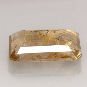 Quartz rutilé jaune naturelle transparent, 37,66 ct, transparent / translucide