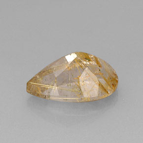 Quartz rutilé jaune naturelle transparent, 8,96 ct, transparent / translucide