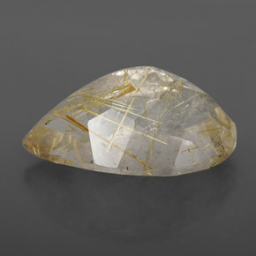 Quartz rutilé jaune naturelle transparent, 8,34 ct, transparent / translucide