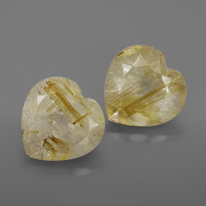 Achetez naturel ct jaune quartz rutilé gems, transparent, en provenance brésil chez gemselect. en stock, livraison internationale!