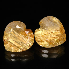 Achetez naturel ct jaune quartz rutilé gems, transparent, en provenance brésil chez gemselect. en stock, livraison internationale!