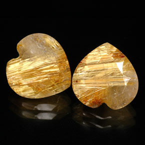 Achetez naturel ct jaune quartz rutilé gems, transparent, en provenance brésil chez gemselect. en stock, livraison internationale!