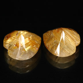 Achetez naturel ct jaune quartz rutilé gems, transparent, en provenance brésil chez gemselect. en stock, livraison internationale!