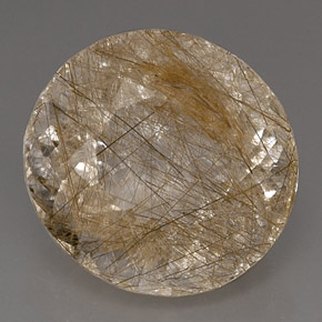 Quartz rutilé jaune naturelle transparent, 17,81 ct, transparent / translucide