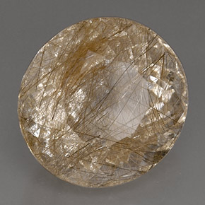 Quartz rutilé jaune naturelle transparent, 17,81 ct, transparent / translucide
