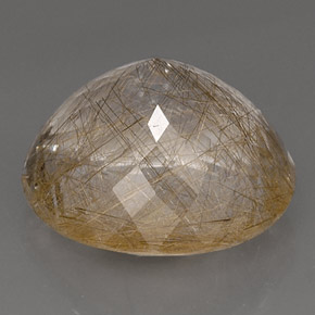 Quartz rutilé jaune naturelle transparent, 17,81 ct, transparent / translucide