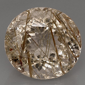 Quartz rutilé jaune naturelle transparent, 16,59 ct, transparent / translucide