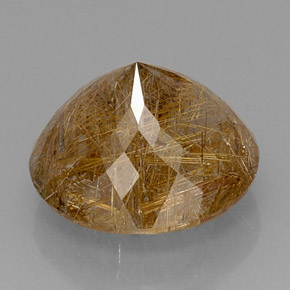 Quartz rutilé jaune naturelle transparent, 16,80 ct, transparent / translucide