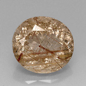Quartz rutilé jaune naturelle transparent, 18,09 ct, transparent / translucide