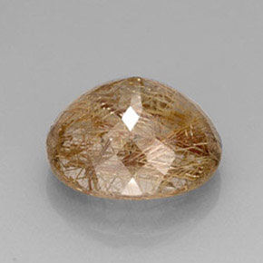 Quartz rutilé jaune naturelle transparent, 18,09 ct, transparent / translucide