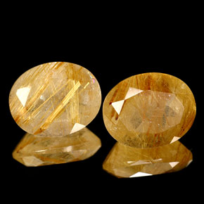 Achetez naturel ct jaune quartz rutilé gems, transparent, en provenance inde chez gemselect. en stock, livraison internationale!