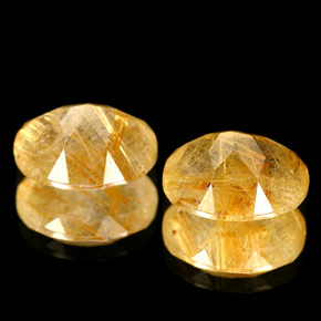 Achetez naturel ct jaune quartz rutilé gems, transparent, en provenance inde chez gemselect. en stock, livraison internationale!