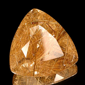 Quartz rutilé jaune naturelle transparent, 41,54 ct, transparent / translucide