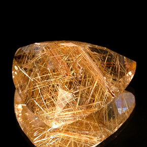 Quartz rutilé jaune naturelle transparent, 41,54 ct, transparent / translucide