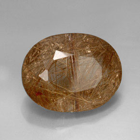 Quartz rutilé jaune naturelle transparent, 44,51 ct, transparent / translucide