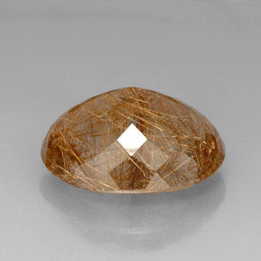 Quartz rutilé jaune naturelle transparent, 44,51 ct, transparent / translucide