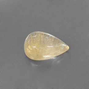 Quartz rutilé jaune naturelle transparent, 6,78 ct, transparent / translucide