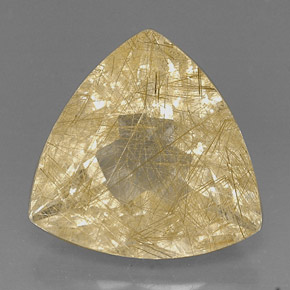 Quartz rutilé jaune naturelle transparent, 18,96 ct, transparent / translucide