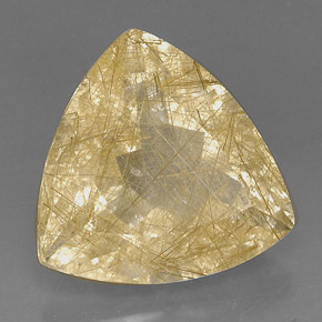 Quartz rutilé jaune naturelle transparent, 18,96 ct, transparent / translucide