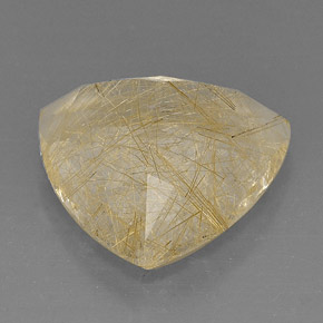 Quartz rutilé jaune naturelle transparent, 18,96 ct, transparent / translucide