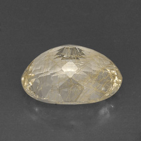 Quartz rutilé jaune naturelle transparent, 12,32 ct, transparent / translucide