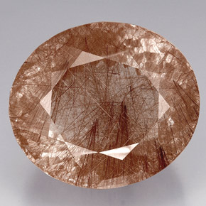 Quartz rutilé marron naturelle transparent, 550,71 ct, transparent / translucide