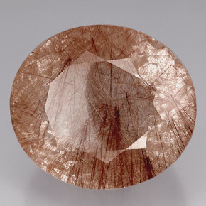Quartz rutilé marron naturelle transparent, 550,71 ct, transparent / translucide