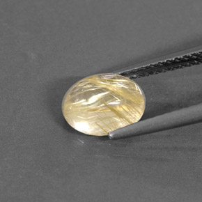 Quartz rutilé jaune naturelle transparent, 1,53 ct, transparent / translucide