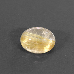 Quartz rutilé jaune naturelle transparent, 1,55 ct, transparent / translucide