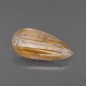 Quartz rutilé incolore naturelle transparent, 2,76 ct, transparent / translucide