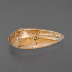 Quartz rutilé incolore naturelle transparent, 2,76 ct, transparent / translucide