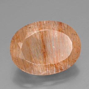 Quartz rutilé jaune naturelle transparent, 38,06 ct, transparent / translucide