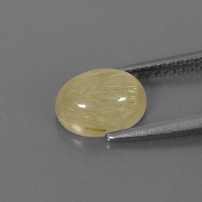 Quartz rutilé jaune naturelle transparent, 1,82 ct, transparent / translucide