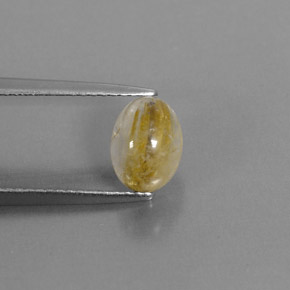 Quartz rutilé jaune naturelle transparent, 1,73 ct, transparent / translucide