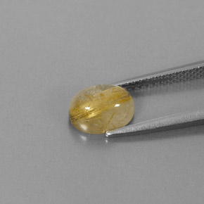 Quartz rutilé jaune naturelle transparent, 1,73 ct, transparent / translucide