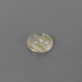Quartz rutilé jaune naturelle transparent, 1,47 ct, transparent / translucide