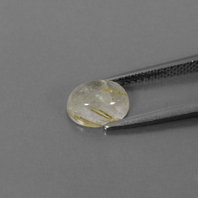 Quartz rutilé jaune naturelle transparent, 1,47 ct, transparent / translucide