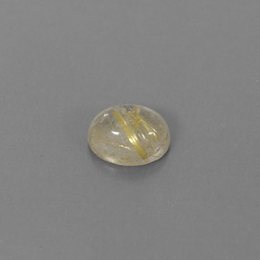Quartz rutilé jaune naturelle transparent, 1,48 ct, transparent / translucide
