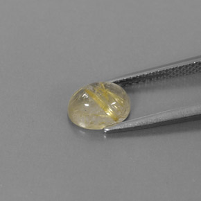 Quartz rutilé jaune naturelle transparent, 1,48 ct, transparent / translucide