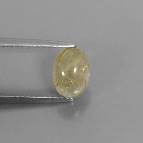 Quartz rutilé jaune naturelle transparent, 1,82 ct, transparent / translucide