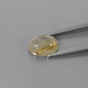 Quartz rutilé jaune naturelle transparent, 1,61 ct, transparent / translucide