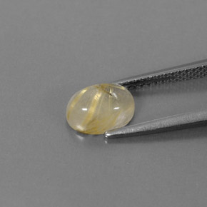 Quartz rutilé jaune naturelle transparent, 1,61 ct, transparent / translucide