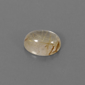 Quartz rutilé jaune naturelle transparent, 1,47 ct, transparent / translucide